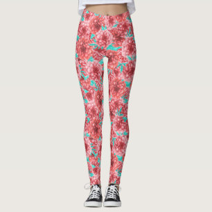 Leggings Coral Floral