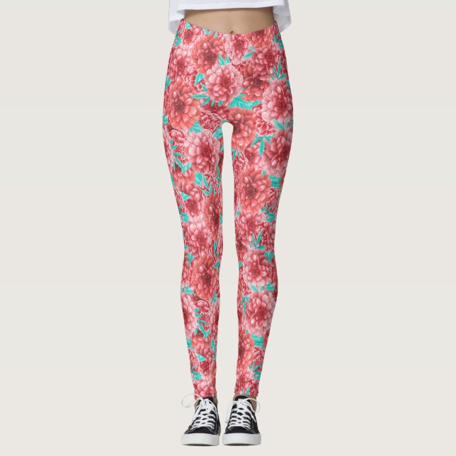 Leggings Coral Floral (Devant)