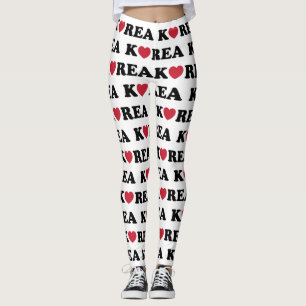 Leggings Corée amour coeur