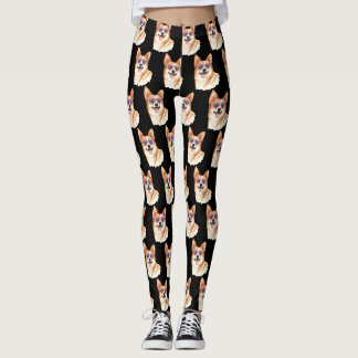 Leggings Corgi aux lunettes de soleil roses