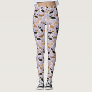 Leggings Corgi pattes de chien et pattes d'os