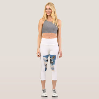 leggings cortos con oso panda en avioneta
