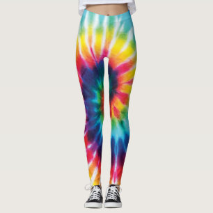 Leggings Costume coloré Rainbow Tie Dye