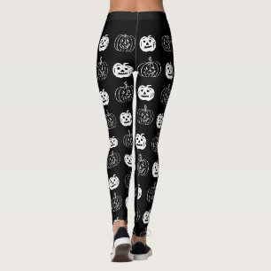 Leggings Costume d'Halloween du Motif mignon Jack-o'-lanter