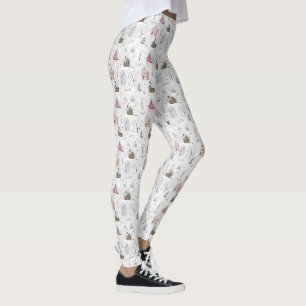 Leggings Cosy Home Christmas Pink ID985
