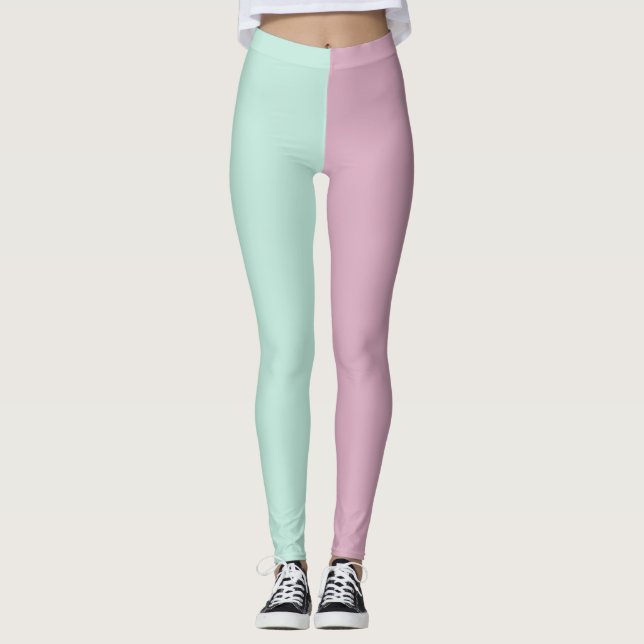 Leggings Coton Candy Pastel Goth Kawaii (Devant)