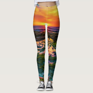 Leggings coucher de soleil