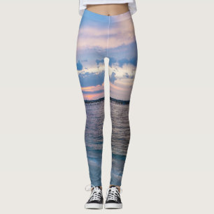 Leggings Coucher de soleil de Navarre Père Noël Rosa