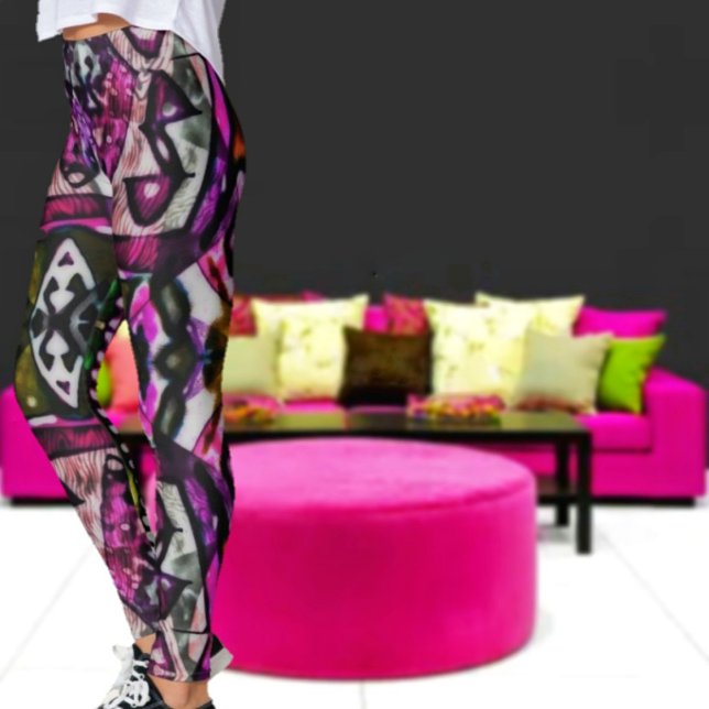Leggings Couleur de vidage (These Rapture In Color Leggings, remind you of the Historical, European Masterpieces, of that era!)