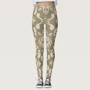 Leggings couleur douce élégants avec Motif sans co