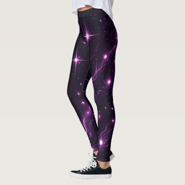 Leggings Couleur du crépuscule cosmique (Gauche)