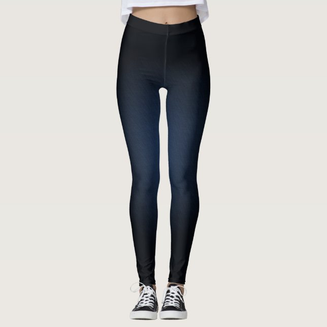 Leggings couleur noire et dégradée (Devant)