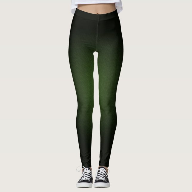 Leggings couleur noire et dégradée (Devant)