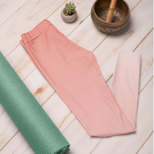 Leggings Couleur Ombre Couleur Coucher de soleil corail - P