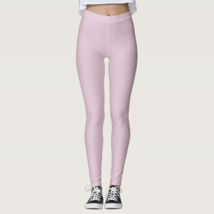 Leggings Couleur solide rose pâle
