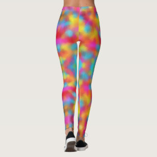 Leggings Couleur tendance rose rouge bleu vert jaune modern