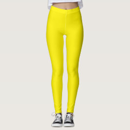Leggings Couleur vive jaune
