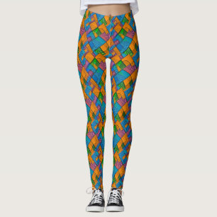 Leggings Couleurs Abstraites joyeux en quilt