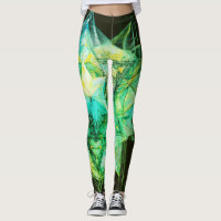 Couleurs Abstraites Tons Verts sur Moderne Personn
