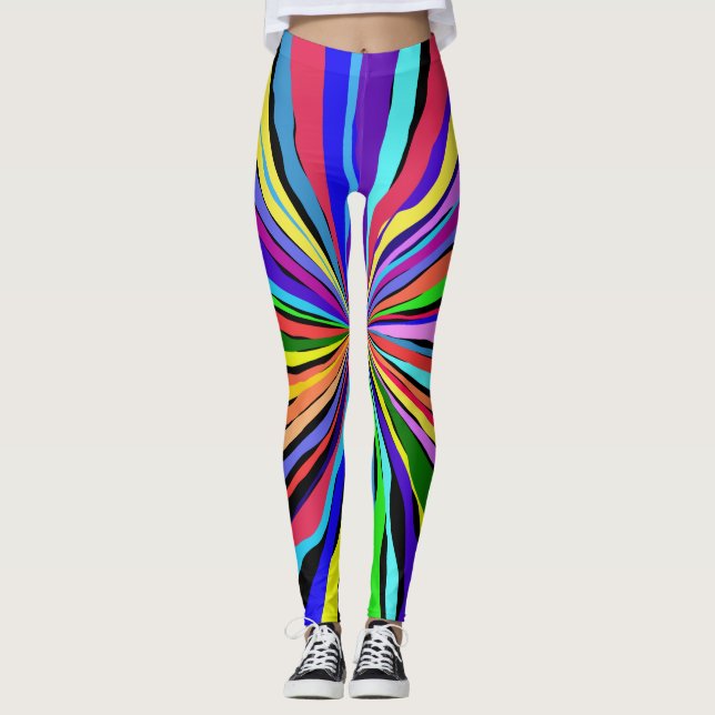 Leggings Couleurs amusantes (Devant)