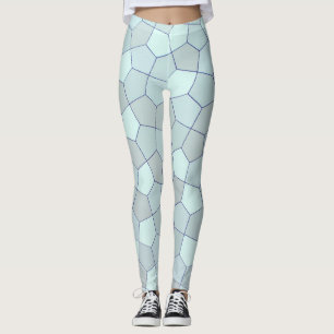 Leggings Couleurs bleues Abstraites