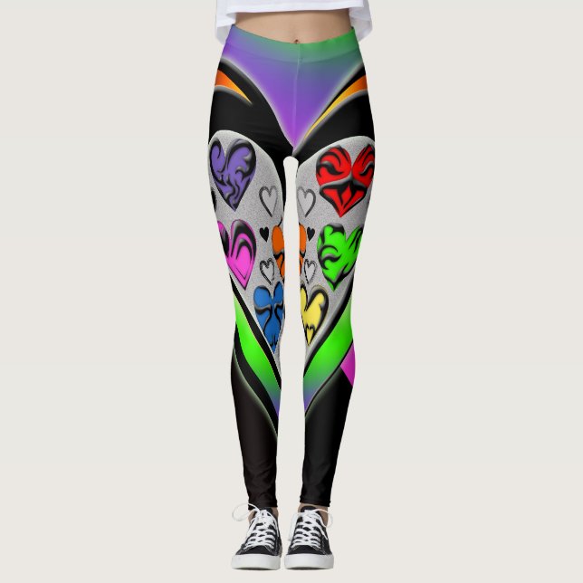 Leggings Couleurs d'amour (Devant)