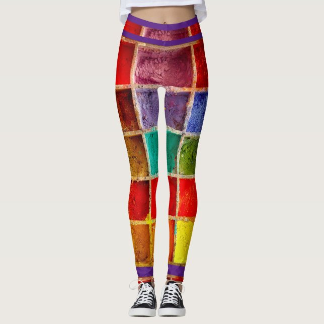 Leggings Couleurs d'art (Devant)