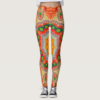 Leggings Couleurs d'énergie vibrantes : design mandala.