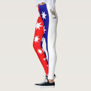 Leggings Couleurs du drapeau australien ~Kangaroo ~ Design 