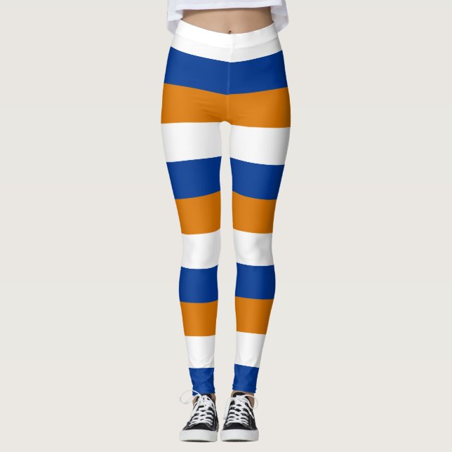 Leggings Couleurs du drapeau des Îles Marshall Horizontal (Devant)