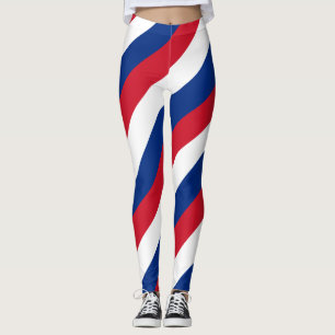 Leggings Couleurs du drapeau national des Samoa diagonales