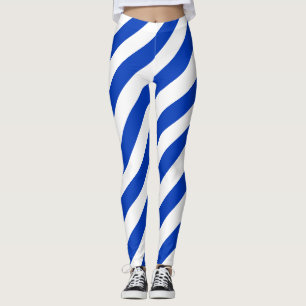 Leggings Couleurs du drapeau national d'Israël diagonales