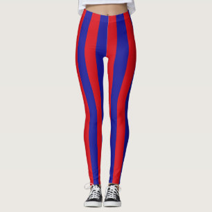 Leggings Couleurs du drapeau national du Belize Verticaleme