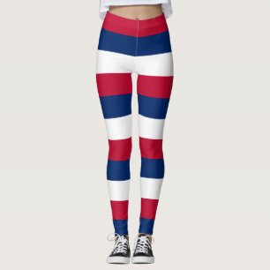 Leggings Couleurs du drapeau national du Liberia à rayures 