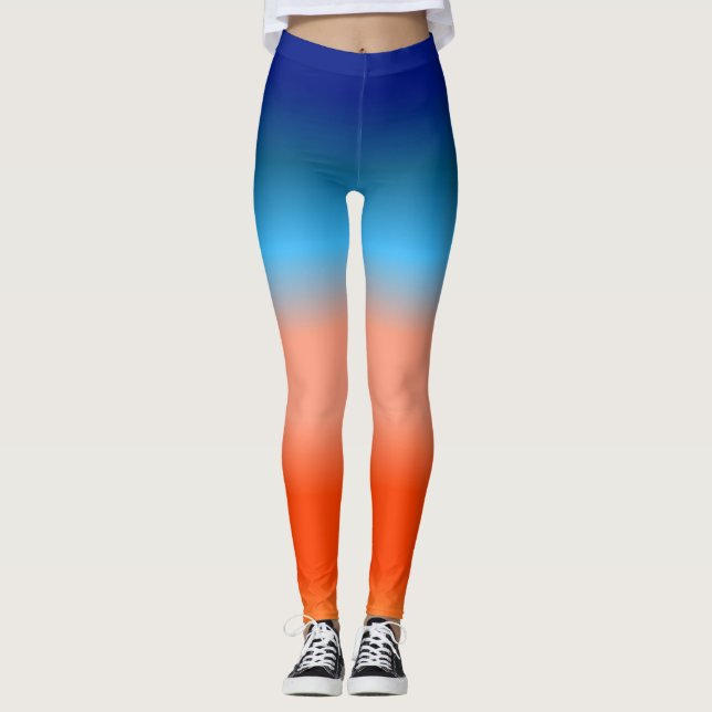 Leggings Couleurs du lever du soleil Ombre (Devant)
