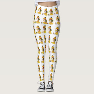 Leggings Coupe de beurre Fleur Cute Enfants Cartoon Floral