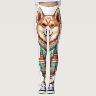 Leggings Coupe de Noël en Sweat cosy