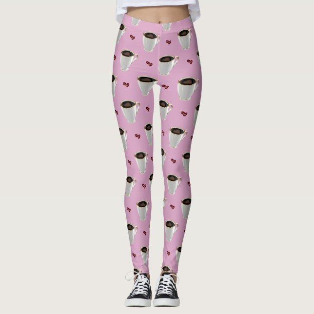 LEGGINGS COUPES DE CAFÉ ET LÉGUMES DE HARICOTS (Devant)