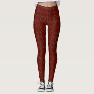 Leggings Couronne de Noël gothique