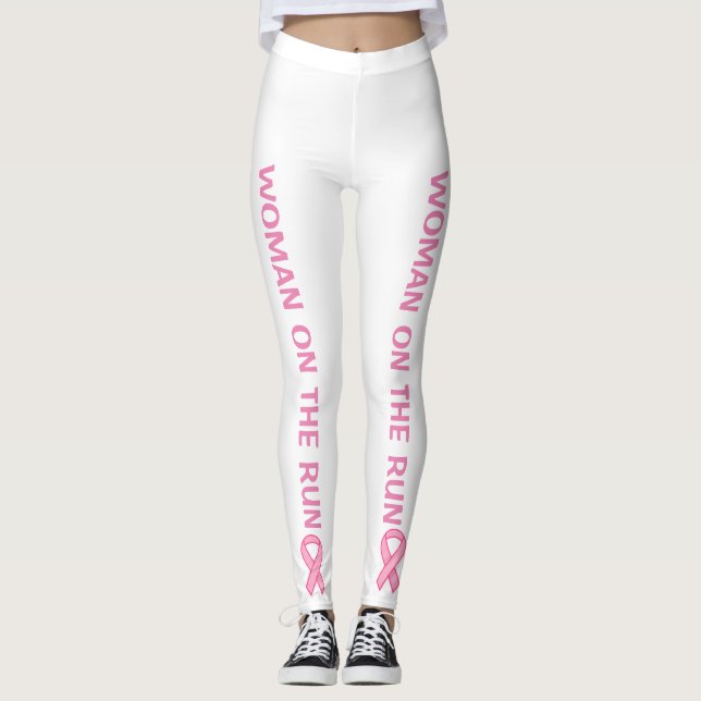 Leggings Course de cancer du sein de soutien (Devant)
