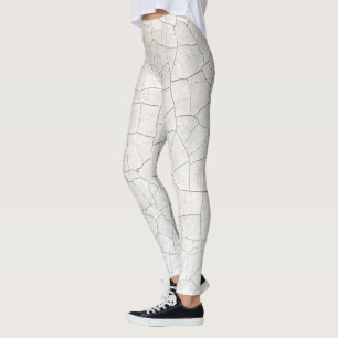 Leggings crack blanc