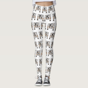 Leggings Crâne à l'Halloween, chauves-souris, toiles d'arai