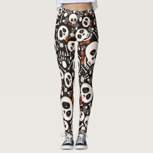 Leggings crâne de Cravate d'arc