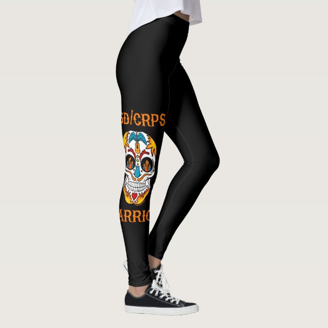 Leggings Crâne de guerrier/sucre...RSD/CRPS (Droite)