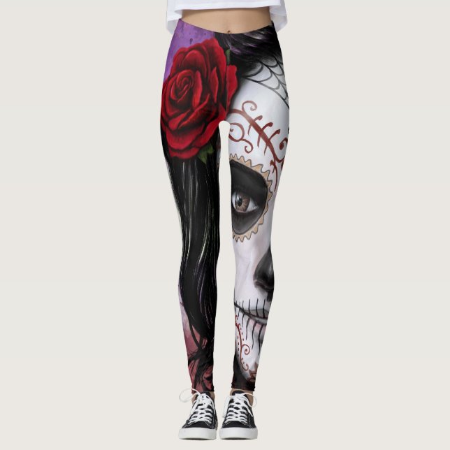 Leggings Crâne de sucre (Devant)