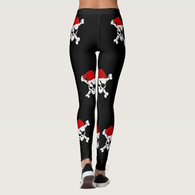 LEGGINGS CRÂNE ET GUÊTRES D'OS CROISÉS (Dos)
