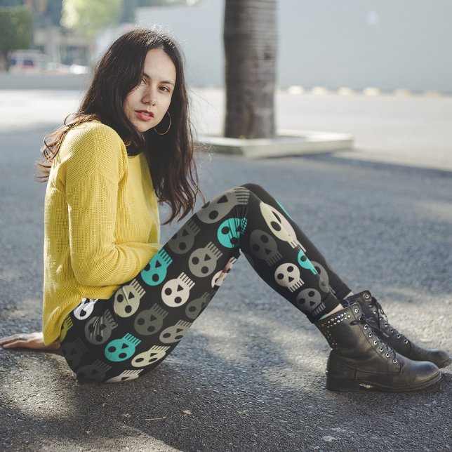 Leggings Crâne funky (Créateur téléchargé)