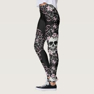 Leggings Crâne vintage Girly