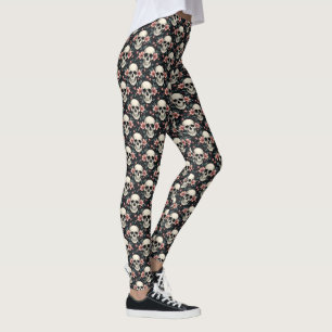 Leggings Crânes et Hellebores