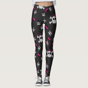 Leggings Crânes gothiques filles